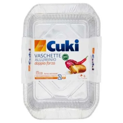 Cuki Vaschetta 6 Porzioni senza Coperchio con Manici