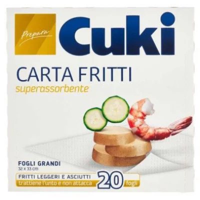 Cuki Carta Fritti 20 Fogli