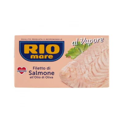 Rio Mare Fillets Salmon in Olive Oil 150gr 19% Steamed