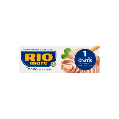 Rio Mare Canned Tuna Natural 3x80gr