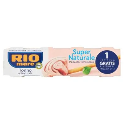 Rio Mare Tonno Super Naturale Gr.56 X Pz.3+1