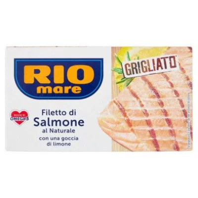 Rio Mare Filetti di Salmone al Naturale Grigliato con Limone Gr.125