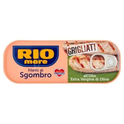 Rio Mare Filetti di Sgombro all'Olio Extra Vergine di Oliva Grigliati Gr.120