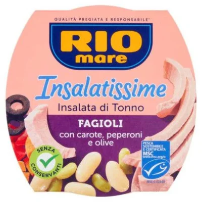 Rio Mare Insalatissime Tonno Fagioli con Carote, Peperoni e Olive Gr.160