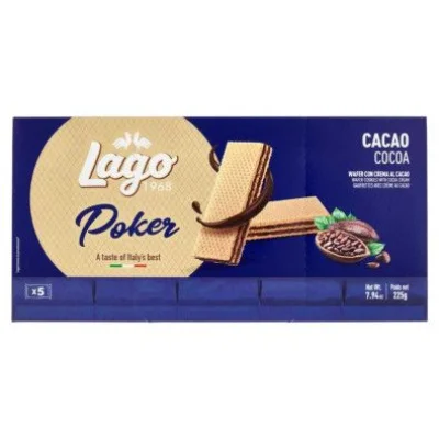 Gastone Lago Wafer Poker al Cacao Gr.45 Pz.5