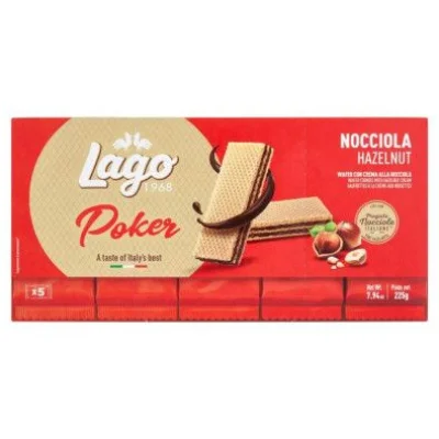 Gastone Lago Wafer Poker Nocciola Gr.45 Pz.5