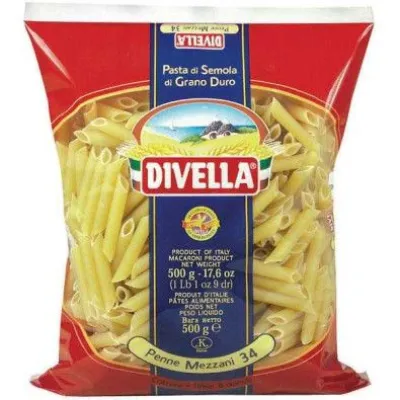 Divella Penne Mezzani Rigati N°23 Gr.500