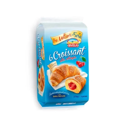 Divella Croissant 6x45gr Cherry
