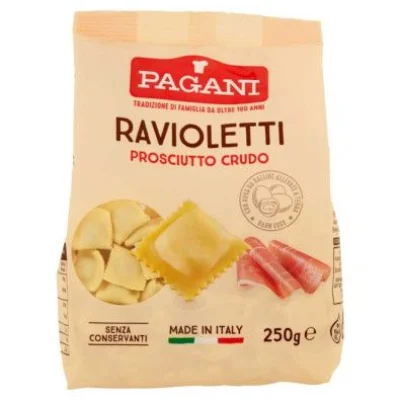 Ravioletti con prosciutto pagani  250gr