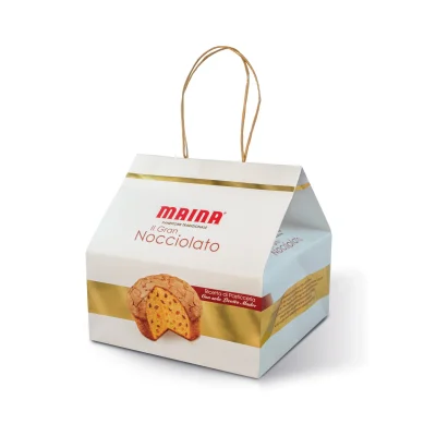 Maina "Gold" 1000gr Panettone Gran Nocciolato Shopper
