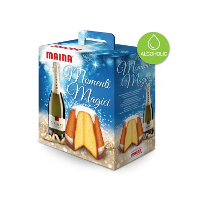 Maina "Il Gran Panettone" 700gr + Canti Cuvée Dolce 75cl