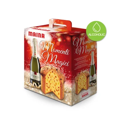 Maina "Il Gran Panettone" 750gr + Canti Cuvée Dolce 75cl