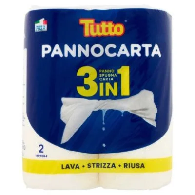 Tutto Pannocarta 3In1 X 2 Rotoli
