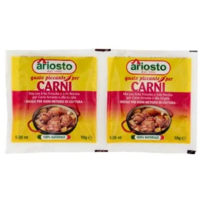 Ariosto Insaporitore per Carni Arrosto e alla Griglia gusto Piccante Gr.10 X Pz.2