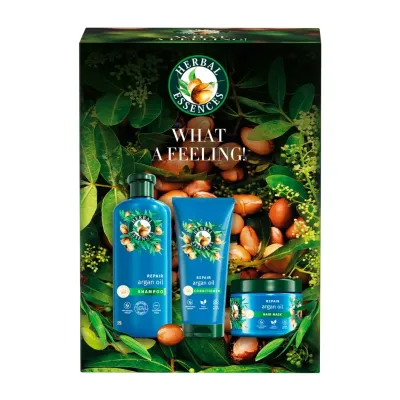 Herbal Essences Argan Oil Restorative Gift Set Shampoo 350ml + Mask 300ml + Conditioner 250ml