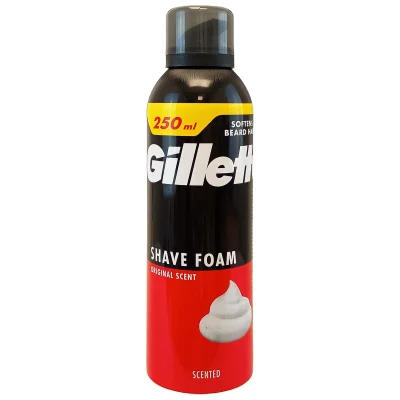 Gillette shave foam 250 ml. Normal skin.