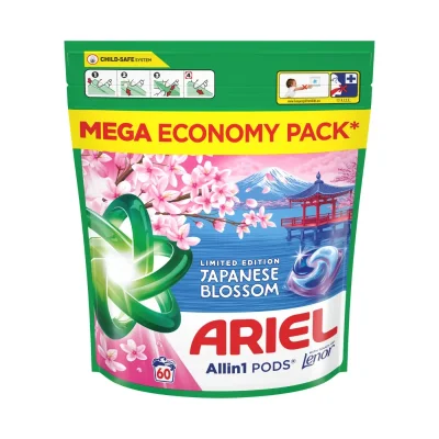 Ariel caps Japanese Blossom bag 60pcs