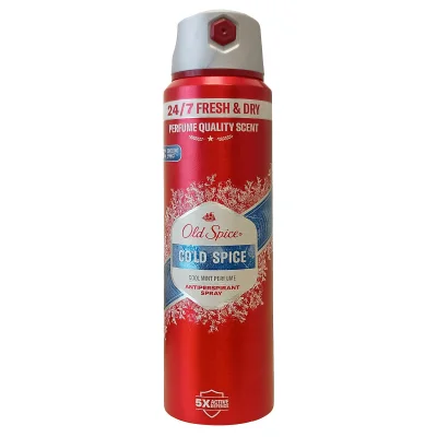 Old Spice spray deodorant 150 ml. Cold spice.