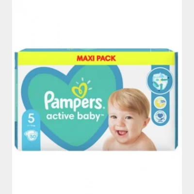 PAMPERS ACTIVE BABY MAXI PACK No5 11-16kg 50T X2