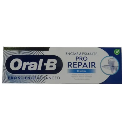 Oral B toothpaste 75 ml. Pro-repair gums & enamel fresh mint.