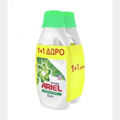 ARIEL ΥΓΡΟ ΠΛΥΝΤΗΡΙΟΥ MOUNTAIN SPRING 26Μ 1430ml X2 ΣΕΤ/ΚΙΒ