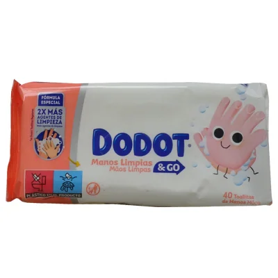 Dodot wipes 40 u. Clean hands.