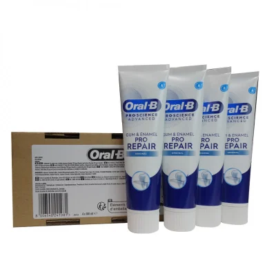 Oral B toothpaste 4X75 ml. Advanced pro-repair original.