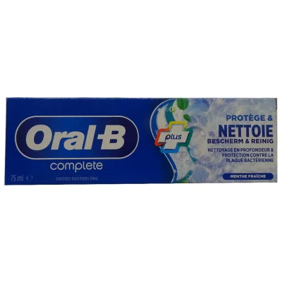 Oral B toothpaste 75 ml. Complete fresh mint.