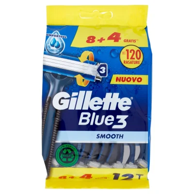 Gillette Blue3 Razor Blades 12-Pack