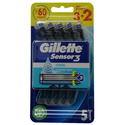 Gillette sensor 3 razor 3+2 u. Cool.