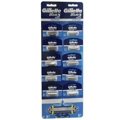 Gillette Blue 3 plus razor 10 u. Comfort Blister.