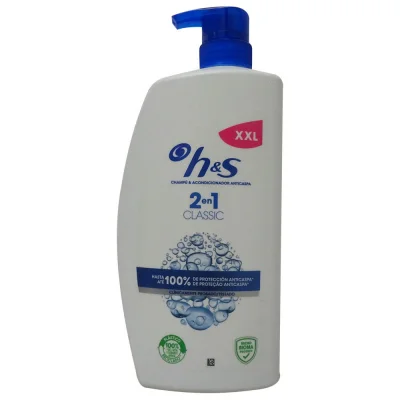 H&S shampoo 1000 ml. Anti-dandruff classic clean 2 in 1 with dispenser.