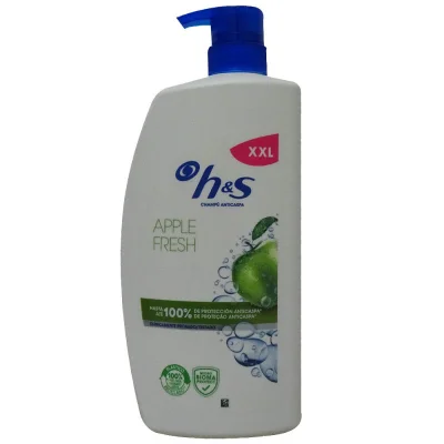 H&S shampoo 1000 ml. Anti-dandruff apple fresh with dispenser.