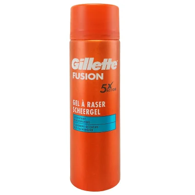 Gillette Fusion 5 shaving gel 200 ml. Moisturizer with cocoa butter.