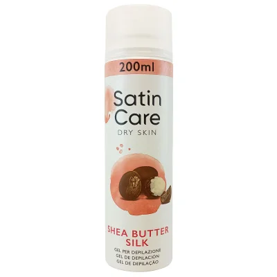 Gillette gel 200 ml. Satin care shea butter dry skin.