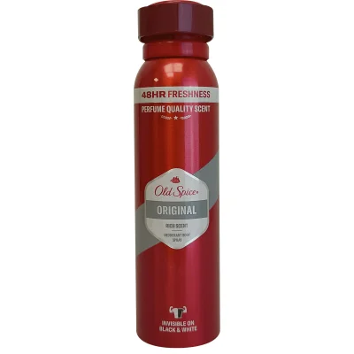 Old Spice spray deodorant 150 ml. Original.
