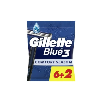 Gillette Blue 3 Slate Comfort Disposable Razors 8-Pack