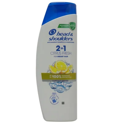 H&S shampoo 400 ml. Anti-dandruff citrus fresh 2 in 1.