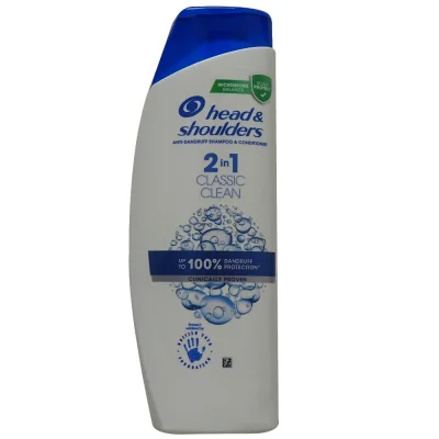 H&S shampoo 400 ml. Anti-dandruff classic clean 2 in 1.