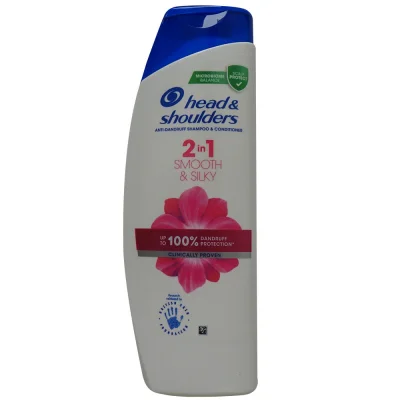H&S shampoo 400 ml. Anti-dandruff smooth and silky 2 in 1.