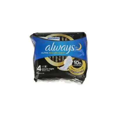 Always Ultra Pads Secure Night 9 Pieces