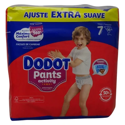Dodot pants 30 u. Activity 17 kg. Size 7.