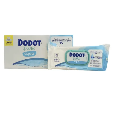 Dodot wipes 9X48 u. Pure.