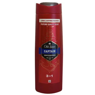 Old Spice shower gel + shampoo 400 ml. Captain 3 in 1.