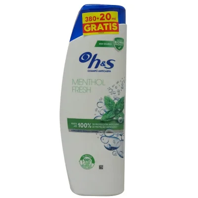 H&S shampoo 380+20 ml. Anti-dandruff mentol fresh.