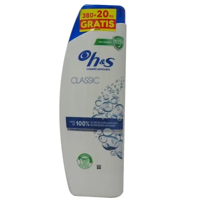 H&S shampoo 380+20 ml. Anti-dandruff classic clean.