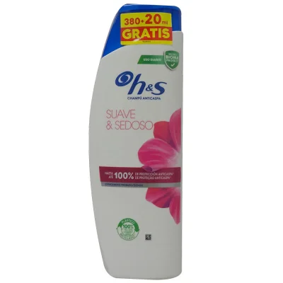 H&S shampoo 400 ml. Anti-dandruff silky smooth.