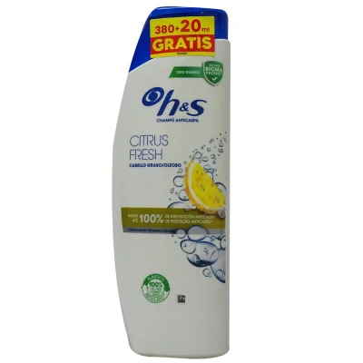 H&S shampoo 380+20 ml. Anti-dandruff citrus fresh.