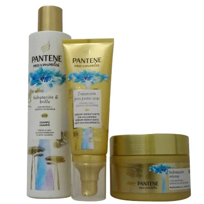 Pantene pack shampoo 225 ml. + Masck 160 ml. + Serum. Minerals with biotin.
