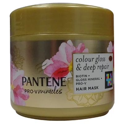 Pantene mask 300 ml. Color glossy & deep repair.